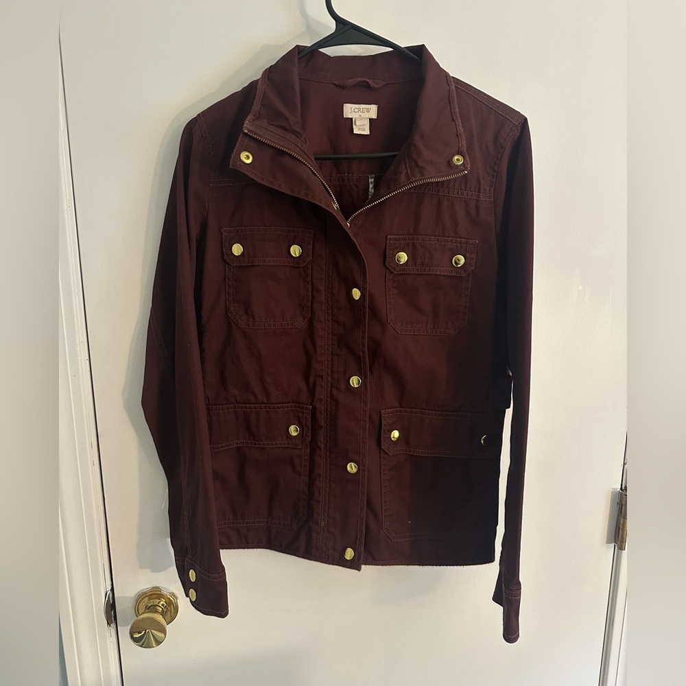 J. Crew Maroon Utility Jacket